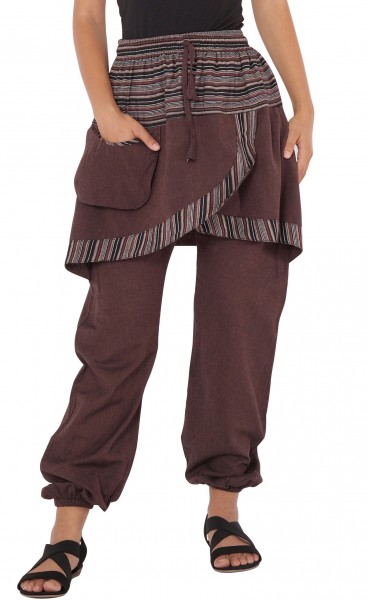 Hose aus leichter Baumwolle mit Überrock p19