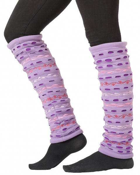 Stulpen Beinstulpen Patchwork für Damen, Beinwärmer lw58
