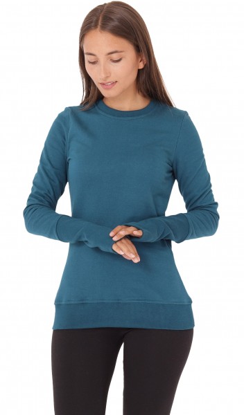 Pullover Basic Langarmshirt mit Stulpen dr33