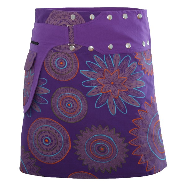 Wickelrock mit Reißverschlusstasche, Damenrock Modell Nr. 180