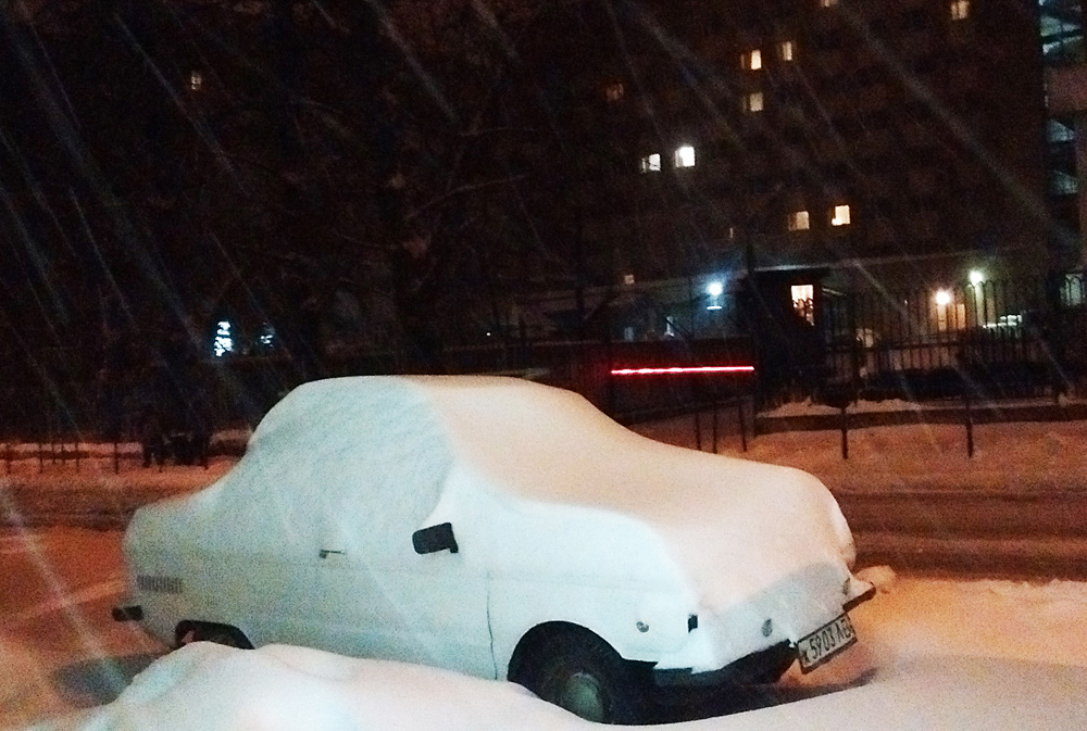 Schnee in Lviv