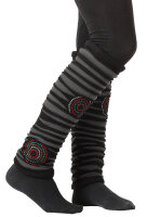 Stulpen Beinstulpen Patchwork für Damen, Beinwärmer lw59