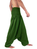 Extragroße Haremshose XXL Aladinhose für Damen und Herren Grün