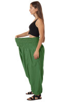 Extragroße Haremshose XXL Aladinhose für Damen und Herren Grün
