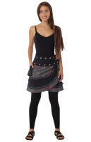 Wickelrock mit verspielten Kreisen und Schnürung Nr....