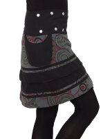 Wickelrock mit verspielten Kreisen und Schnürung Nr. 181