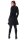 Alternatives Kapuzenkleid aus Baumwolle, Goa Kleid Nr. 77 Schwarz XL