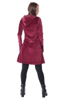 Alternatives Kleid aus Samt mit Kapuze Nr. 137 Rot M