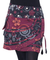 Damen Wickelrock mit Blumen und femininem Muster Nr. 182