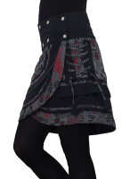 Wickelrock für Damen mit lebhaftem Muster und Schnürung Nr. 196