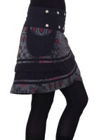 Wickelrock für Damen mit lebhaftem Muster und Schnürung Nr. 196