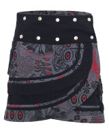 Wickelrock für Damen mit lebhaftem Muster und Schnürung Nr. 196