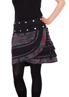 Wickelrock für Damen mit lebhaftem Muster und Schnürung Nr. 196