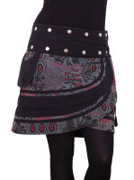 Wickelrock für Damen mit lebhaftem Muster und Schnürung Nr. 196