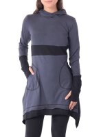 Kleid aus leichter Baumwolle mit Zipfelkapuze, Elfenkleid...