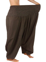 Extragroße Haremshose XXL Aladinhose für Damen und Herren Braun