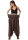 Extragroße Haremshose XXL Aladinhose für Damen und Herren Braun