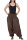 Extragroße Haremshose XXL Aladinhose für Damen und Herren Braun