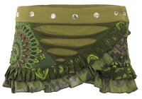 Kurzer Wickelrock mit Patchwork sk27