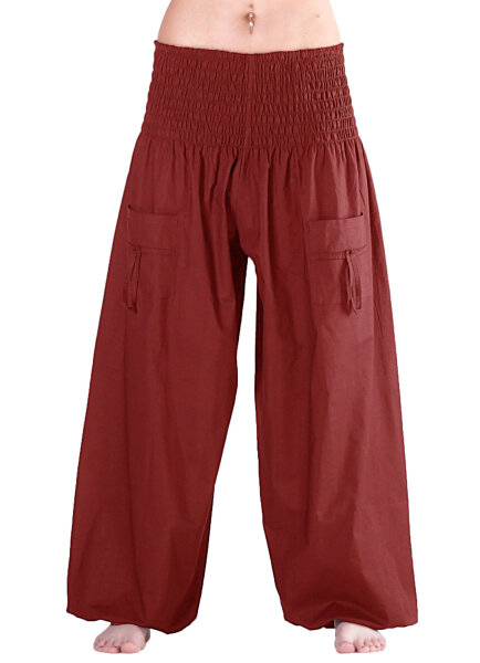 Pumphose für Damen und Herren mit Taschen Rot