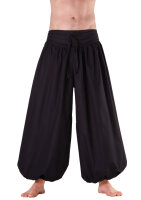 Ballonhose, weite Pumphose aus Baumwolle für Damen Schwarz