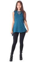 Longshirt mit Kapuze, Tunika / Oberteil mit Flechtung im...