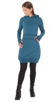 Kapuzenpullover-Kleid Hoodie Einfarbig dr19