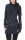 Kapuzenpullover-Kleid Hoodie Zweifarbig dr21 Schwarz M