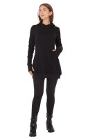 Sweat-Kleid mit Kapuze und Seitentaschen dr30