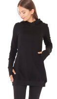 Sweat-Kleid mit Kapuze und Seitentaschen dr30