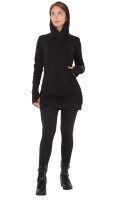 Sweat-Kleid mit Kapuze und Seitentaschen dr30