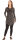 Kleid aus Jersey mit Zipfelkapuze und Flechtung dr3 Grau M