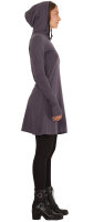 Kleid A-Linie aus Jersey mit Kapuze Hoodie dr41