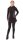 Zweifarbiges Kapuzenpullover-Kleid aus Fleece dr12 Grau XL