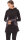 Zweifarbiges Kapuzenpullover-Kleid aus Fleece dr12 Grau XL