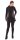Zweifarbiges Kapuzenpullover-Kleid aus Fleece dr12 Grau XL