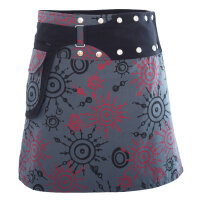 Auffälliger Wickelrock mit Druckknöpfen, Minirock für Damen Nr. 174