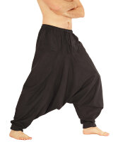 Haremshose, Aladinhose für Herren, Extralang Schwarz...