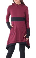 Kleid aus leichter Baumwolle mit Zipfelkapuze, Elfenkleid...