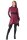 Kleid aus leichter Baumwolle mit Zipfelkapuze, Elfenkleid Oberteil Nr. 37 Rot S