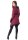 Kleid aus leichter Baumwolle mit Zipfelkapuze, Elfenkleid Oberteil Nr. 37 Rot S