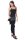 Winterrock aus Fleece Wickelrock mit Tasche Nr. 240 Schwarz