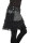 Winterrock aus Fleece Wickelrock mit Tasche Nr. 240 Schwarz
