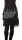 Winterrock aus Fleece Wickelrock mit Tasche Nr. 240 Schwarz