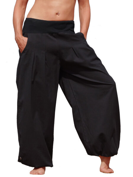 Pumphose aus Baumwolle, Unisex, Nr. P1 Schwarz