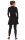 Shirtkleid Langarm mit geflochtenem V-Ausschnitt dr9 Schwarz XXL