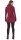 Kapuzenpullover-Kleid Hoodie Zweifarbig dr21 Rot M