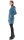 Samtkleid Winterkleid mit Applikationen und Taschen dr18 Blau M