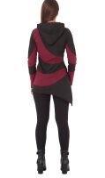 Pullover Longshirt Langärmlige Shirt-Tunika dr23 Rot M