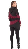 Pullover Longshirt Langärmlige Shirt-Tunika dr23 Rot M
